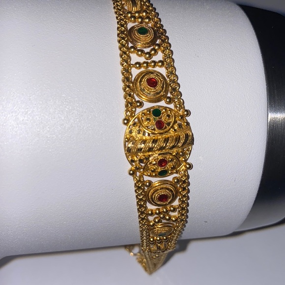Jewelry 21k Handmade Indian Gold Bracelet Poshmark